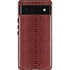 Marsala Snake Skin Pixel Cases